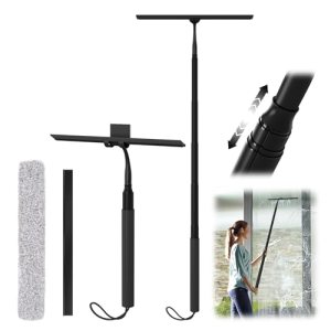 Shower Squeegee for Glass Doors, Telescopic Squeegee for Window Cleaning