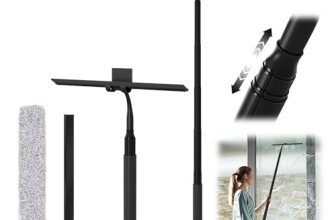 Shower Squeegee for Glass Doors, Telescopic Squeegee for Window Cleaning