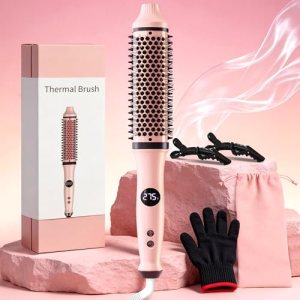 Thermal Brush, Infrared Heated Round Brush with 100M Negative Ions