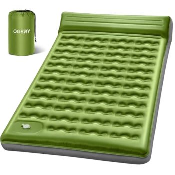 OGERY Double Sleeping Pad, Ultralight Inflating Inflatable Sleeping Pad for Camp