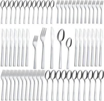 Hunnycook Silverware Set for 12-60PCS Stainless Steel Silverware Set