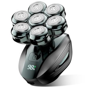 Head Shavers for Bald Men: 7D Floating with 120-Min Run – Grass Green