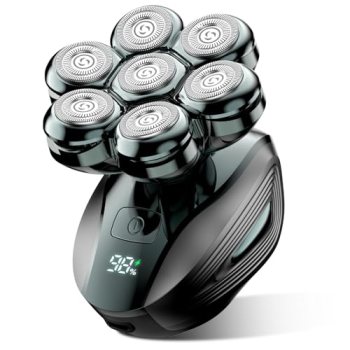 Head Shavers for Bald Men: 7D Floating with 120-Min Run – Grass Green