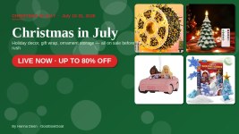 Christmas in July: Holiday decor, gift wrap, ornament storage — all on sale before the rush