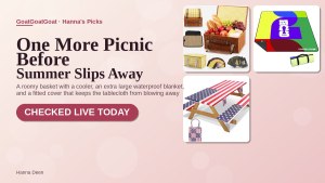 Hanna’s Picnic & Outdoor Dining Roundup