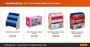 Up To 57% Off Delta Children Kids Furniture!