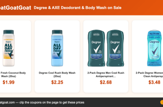 Degree & AXE Deodorant & Body Wash on Sale