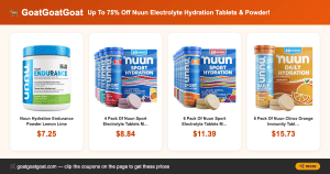 Up To 75% Off Nuun Electrolyte Hydration Tablets & Powder!