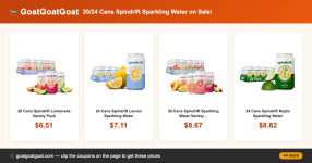 20/24 Cans Spindrift Sparkling Water on Sale!
