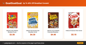 Up To 46% Off Breakfast Cereals!