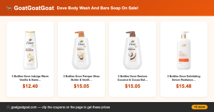 Dove Body Wash And Bars Soap On Sale!