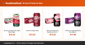 36 Cans Of Soda On Sale!