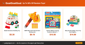 Up To 50% Off Random Toys!