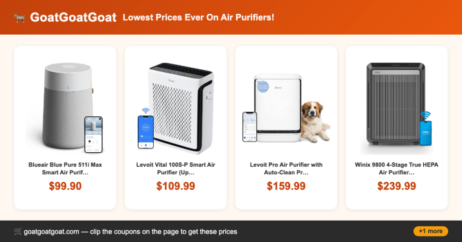 Lowest Prices Ever On Air Purifiers!