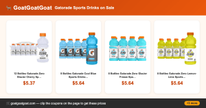 Gatorade Sports Drinks on Sale