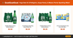 Huge Sale On S.Pellegrino, Acqua Panna, & Maison Perrier Sparkling Water!