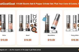 $19.99 Electric Salt & Pepper Grinder Set: Pick Your Color (6 Colors, Today Only)