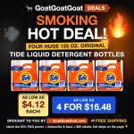 4 Huge 125oz Tide Bottles As Low As $16.48 Shipped ($4.12 Each!)