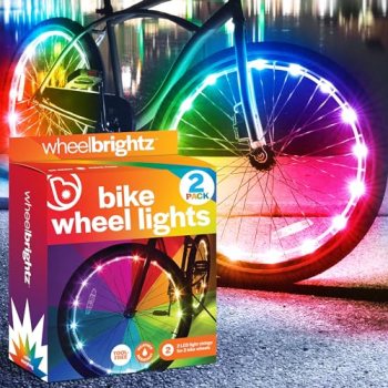 Brightz WheelBrightz RGB LED Bike Wheel Lights for Night Riding, 2-Pack