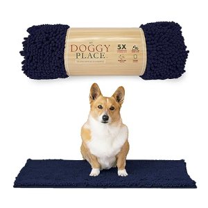 My Doggy Place Dog Mud Mat, 31″ x 20″ Navy Blue