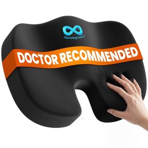 Everlasting Comfort Doctor Recommended Memory Foam Seat Cushion for Office Chair