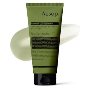 Aesop Geranium Leaf Body Scrub | Exfoliating Body Polish with Bamboo & Pumice |