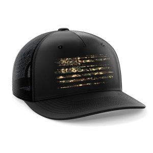 Tactical Pro Supply PVC American Flag Snapback Hat for Men and Women