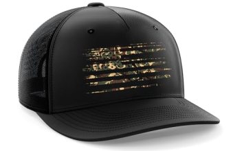 Tactical Pro Supply PVC American Flag Snapback Hat for Men and Women