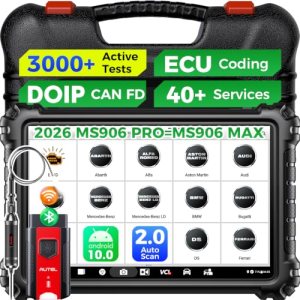 Autel Scanner MaxiSYS MS906 PRO w/MV108S, ECU C0ding Scan Tool as MS906 MAX