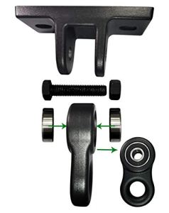 ABUSA Heavy Duty Black Swing Hangers Screws Bolts Included Over 5000 lb Capacity