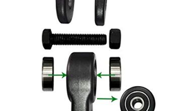 ABUSA Heavy Duty Black Swing Hangers Screws Bolts Included Over 5000 lb Capacity