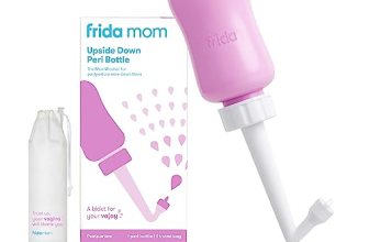 Frida Mom Upside Down Peri Bottle for Postpartum Care, Portable Bidet