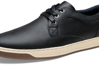 Jousen Men’s Business Casual Shoes Dress Sneakers Black 10 Q06