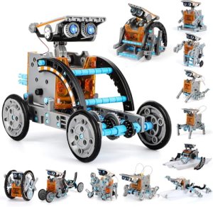 Lucky Doug 12-in-1 Solar Powered Robot Building Kits Toys for Boys Ages 8-13