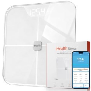 iHealth Nexus Smart Scale for Body Weight, Digital Bathroom Scale with App