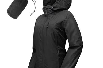 33,000ft Packable Rain Jacket for Women Waterproof Raincoats with Hood