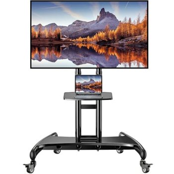 Perlegear Rolling TV Stand for 32-84 Inch TV