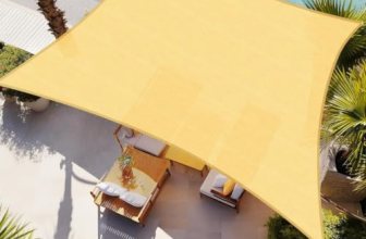 Shade&Beyond 16’X16′ Sun Shade Sail Sand Rectangle