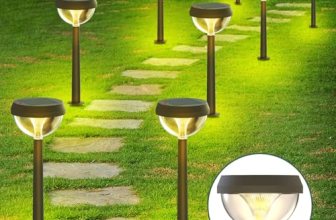 Linkind Solar Pathway Lights 8 Pack, Solar Lights Outdoor Warm White