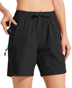 Willit Women’s 7” Hiking Cargo Shorts Lightweight Quick Dry Golf Athletic Summe