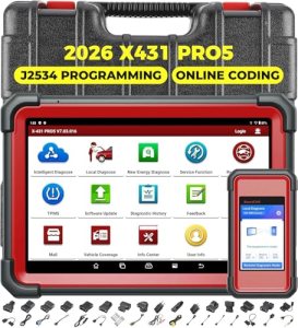 Launch X431 PRO 5 Scanner: 2026 J2534 Tool with ECU Online Coding, 60+Reset