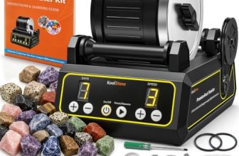 KoolStone C1 Rock Tumbler Kit – 2.5LB Rotary Rock Tumbler for Adults & Beginner