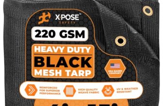 Xpose Safety Heavy Duty Mesh Tarp 4′ x 15′
