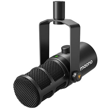 MAONO PD400X Dynamic Microphone, USB/XLR Podcast PC Mic with Software