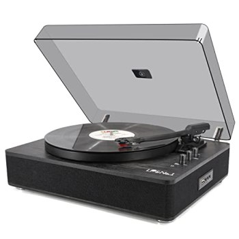 LP&NO.1-9-in-1 Bluetooth Vinyl Record Player with Stereo Speakers