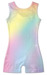 uideazone Rainbow Gymnastics Leotards for Girls One-Piece Unitards 5-6