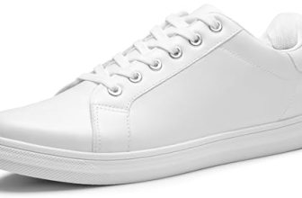 Jousen Men’s White Sneakers Casual Shoes Soft Breathable 5210 White 10