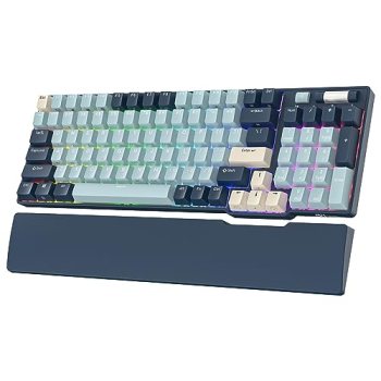 RK ROYAL KLUDGE RK96 RGB Wireless Mechanical Gaming Keyboard w/Wrist Rest