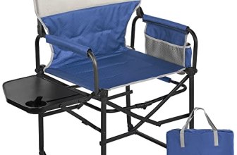 SUNNYFEEL Oversized Directors Camping Chair for Adults with Side Table
