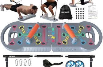 HOTWAVE Push Up Board, Foldable PushUp Board, Portable 20 in 1 Push Up Bar